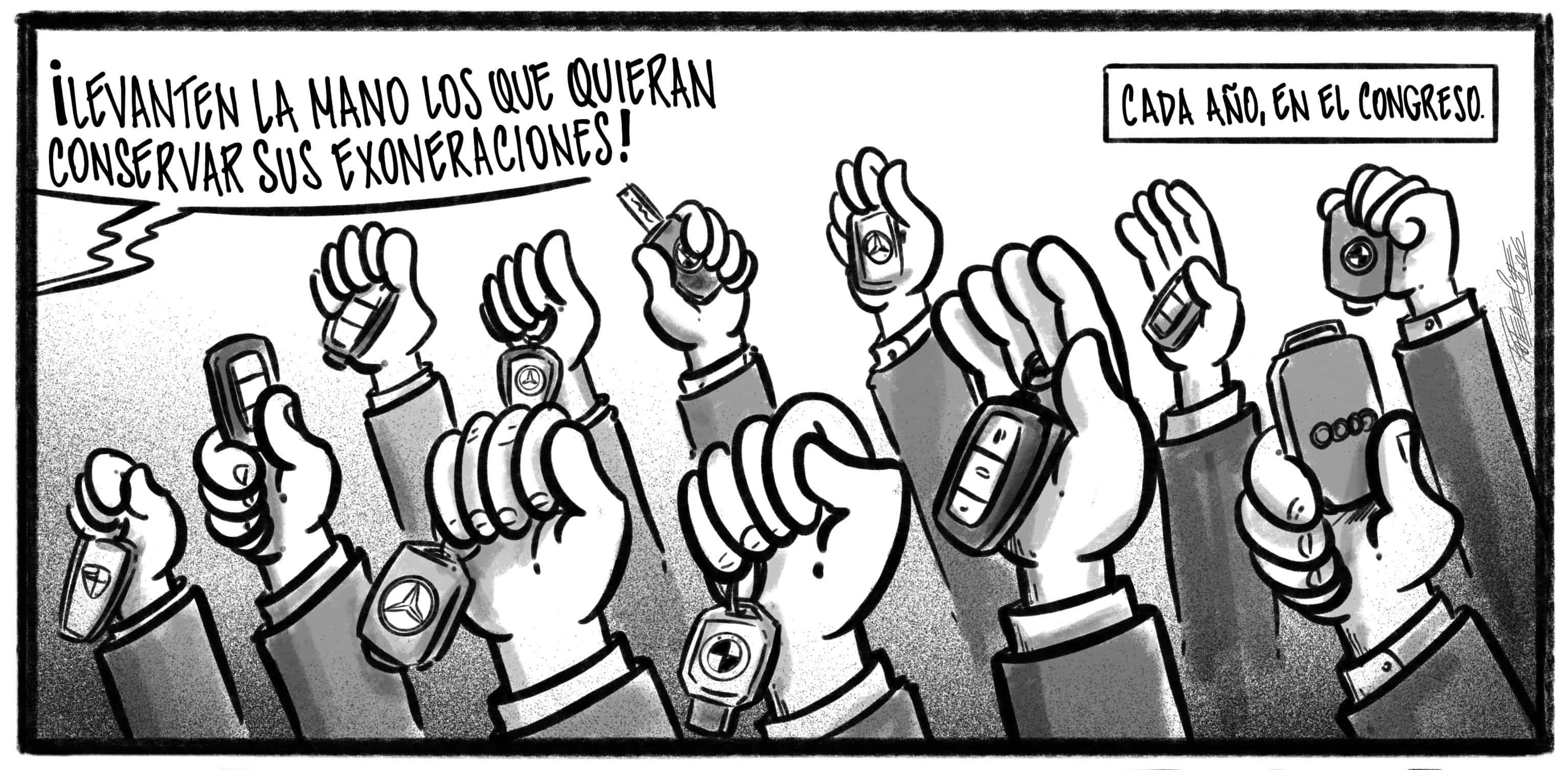 Caricatura de Noticiero Poteleche 25 abril 2026