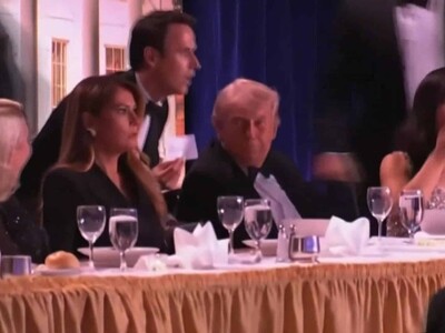 Caos durante cena de Trump con periodistas en la Casa Blanca