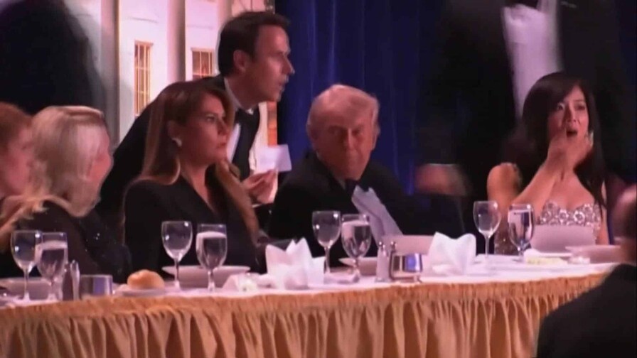Terror en la cena de Trump con periodistas de la Casa Blanca