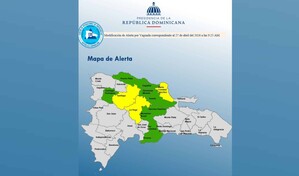 Santiago Rodr&iacute;guez, San Crist&oacute;bal y otras provincias bajo alerta verde por lluvias