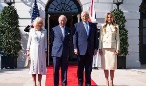 Trump recibe a Carlos III para tomar el té y le muestra la nueva colmena de la Casa Blanca