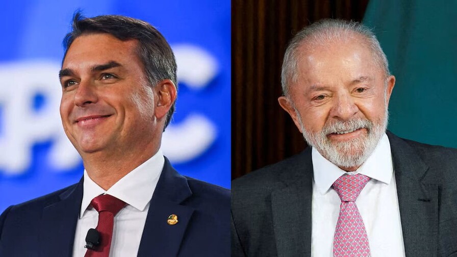 Lula da Silva y Flávio Bolsonaro empatan técnicamente, según encuesta