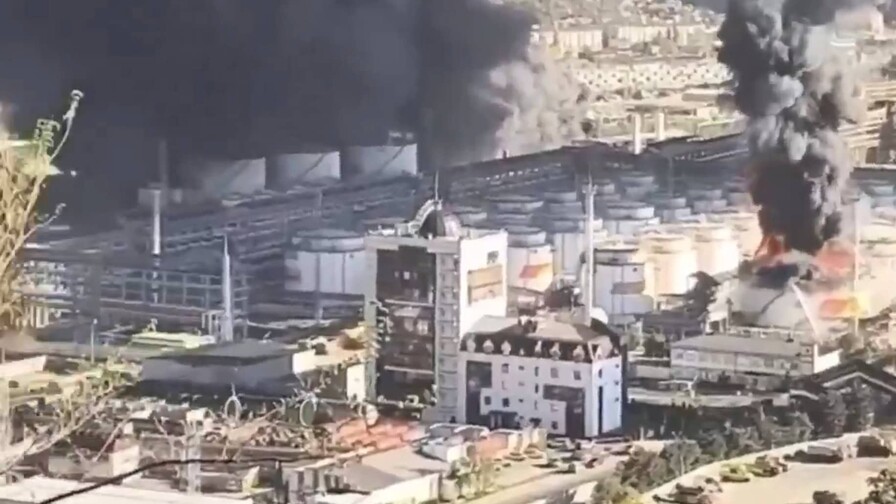 Ataque ucraniano provoca nuevo incendio en refiner&iacute;a rusa a orillas del mar Negro