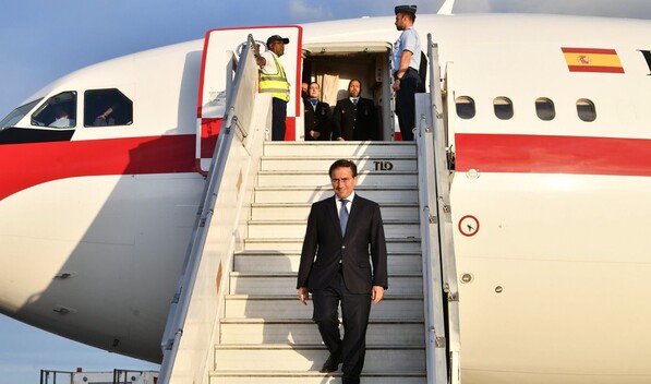 El canciller de Espa&ntilde;a llega a la Rep&uacute;blica Dominicana