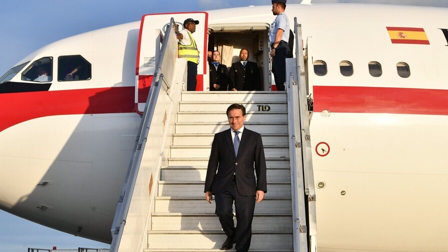 El canciller de España llega a la República Dominicana