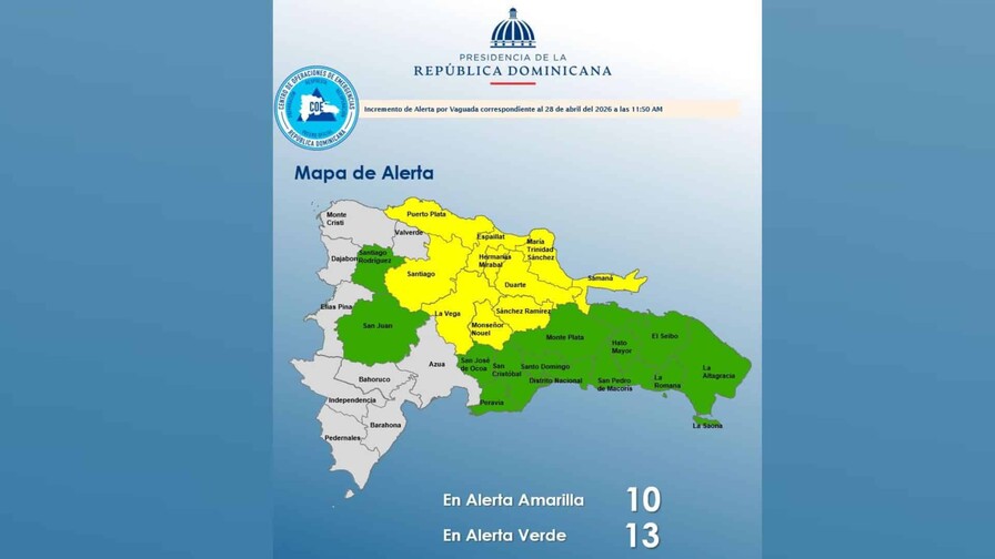 COE incrementa alertas por lluvias: advierte riesgo de inundaciones y condiciones peligrosas en r&iacute;os