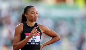 Allyson Felix, la atleta ol&iacute;mpica m&aacute;s laureada, planea regresar en Los &Aacute;ngeles 2028