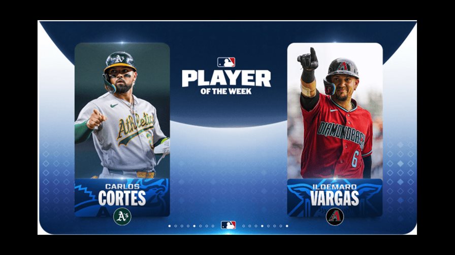 Carlos Cortés e Ildemaro Vargas brillan como los Jugadores de la Semana en las Mayores