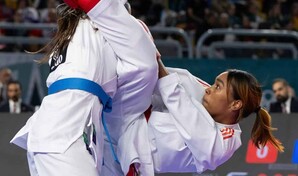 Karateca Thal&iacute;a Terrero persigue medalla en los Centroamericanos y del Caribe motivada por su hija