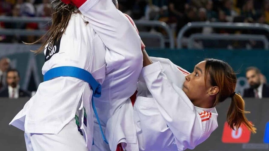 Karateca Thal&iacute;a Terrero persigue medalla en los Centroamericanos y del Caribe motivada por su hija