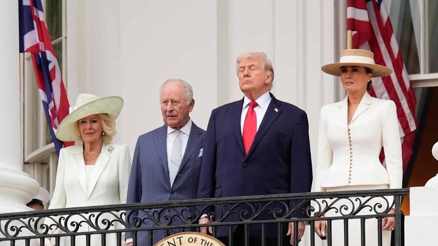 Trump, al recibir a Carlos III: los brit&aacute;nicos son nuestros amigos m&aacute;s cercanos