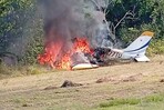 Accidente aéreo en Dajabón deja dos lesionados y aeronave destruida
