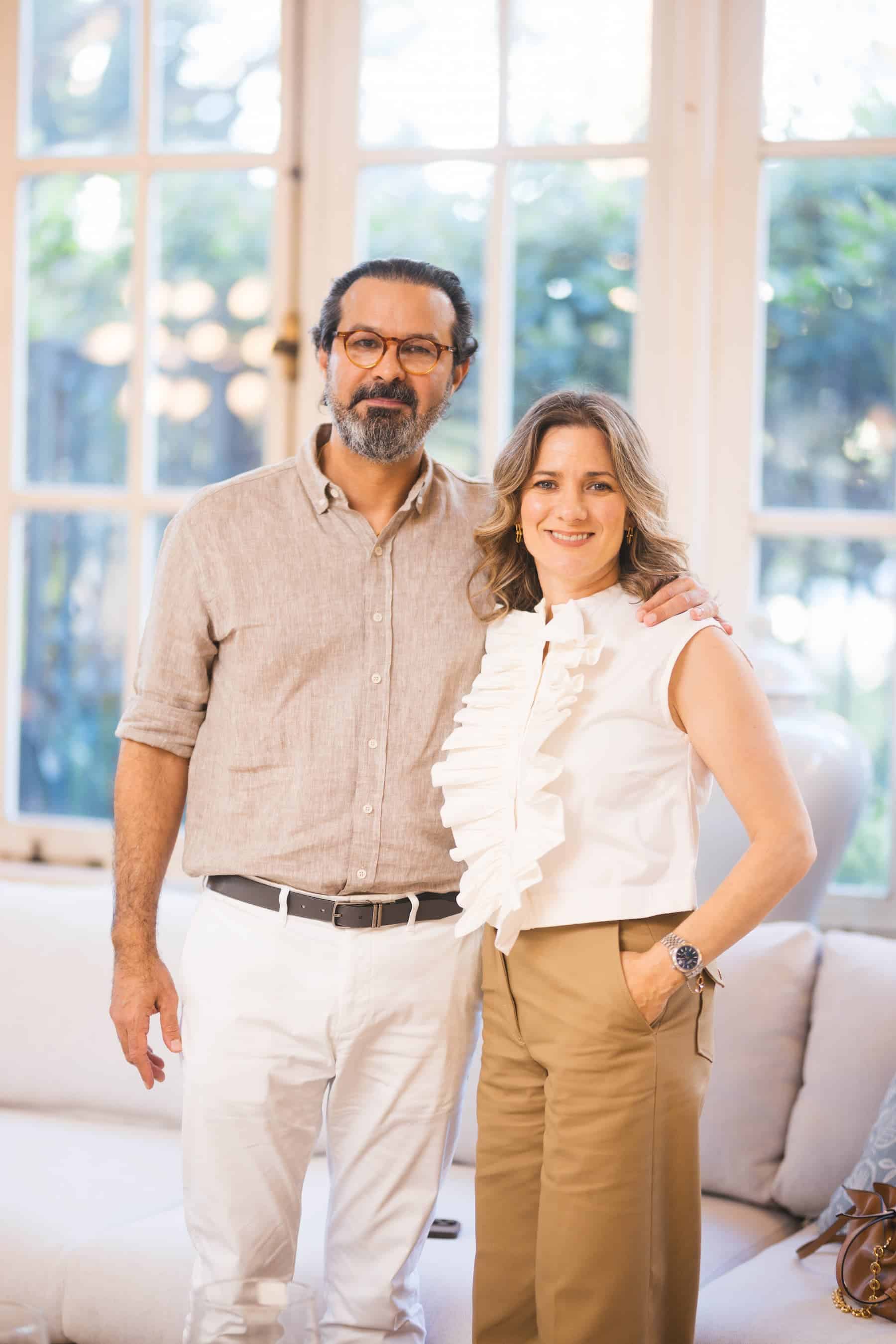 Marco Domínguez y Nicole Bermúdez de Domínguez.