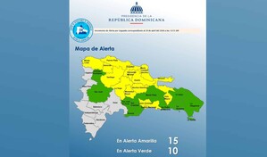 El Gran Santo Domingo y otras provincias en alerta amarilla por efectos de vaguada