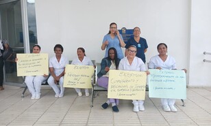 Enfermeras paralizan servicios en hospitales en demanda de mejoras laborales
