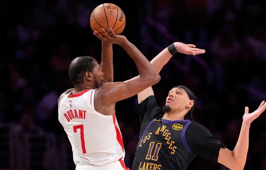 Rockets no tendr&aacute;n a Kevin Durant en decisivo quinto partido ante los Lakers