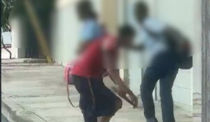 Ni&ntilde;os llevan arma blanca a las afueras de una escuela primaria en Ver&oacute;n y tratan de agredir alumnos