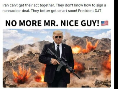 Trump asegura que no seguirá siendo el "bueno" en conflicto con Irán