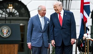 La Casa Blanca publica foto de Trump y Carlos III con el mensaje dos reyes