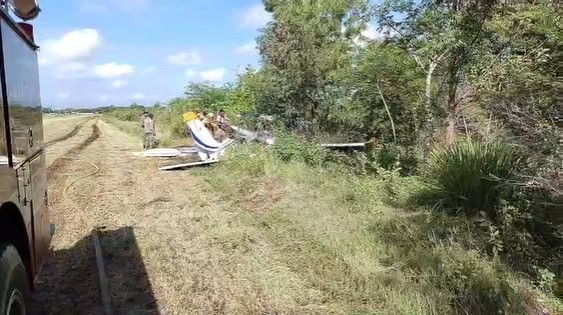 Aeronave accidentada en Dajab&oacute;n.