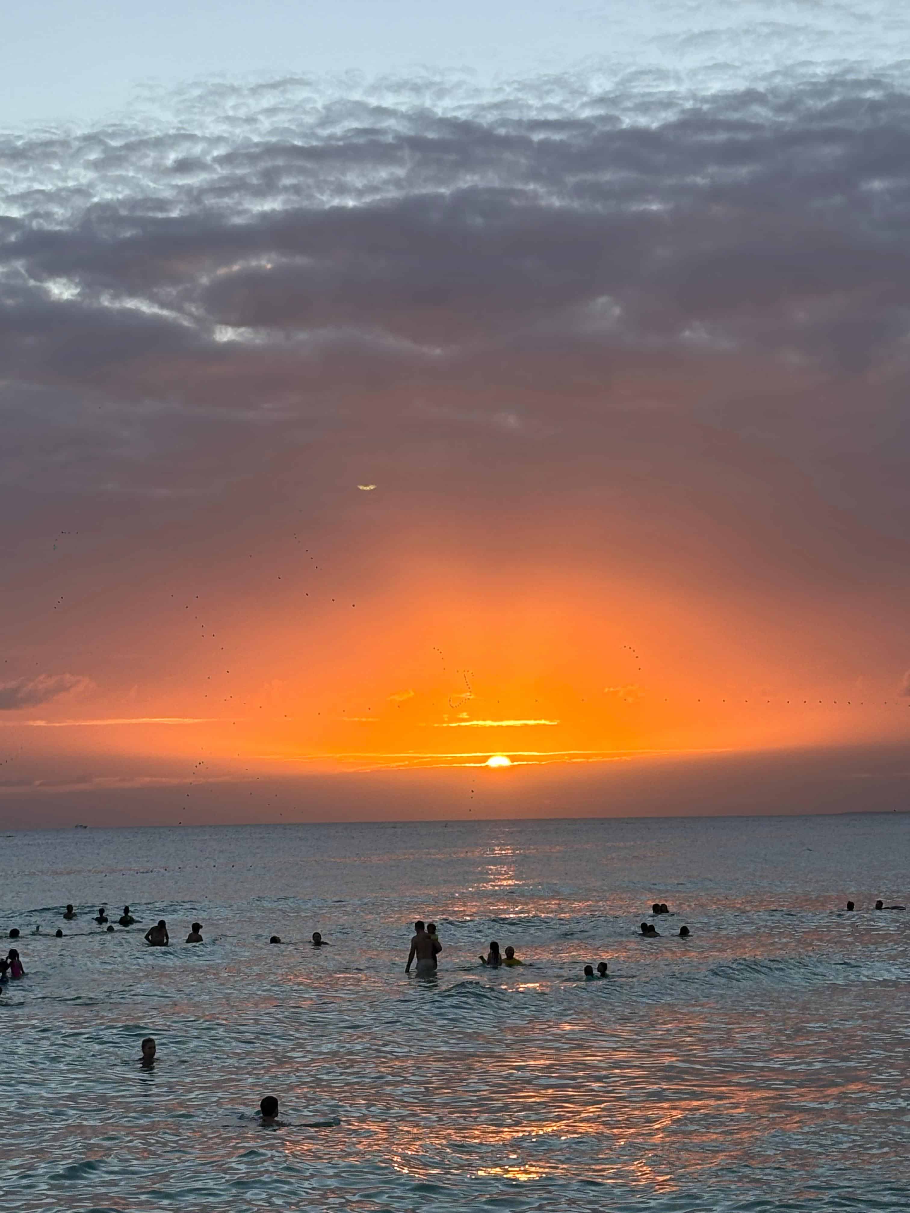 Atardecer en playa Dominicus, La Romana.
