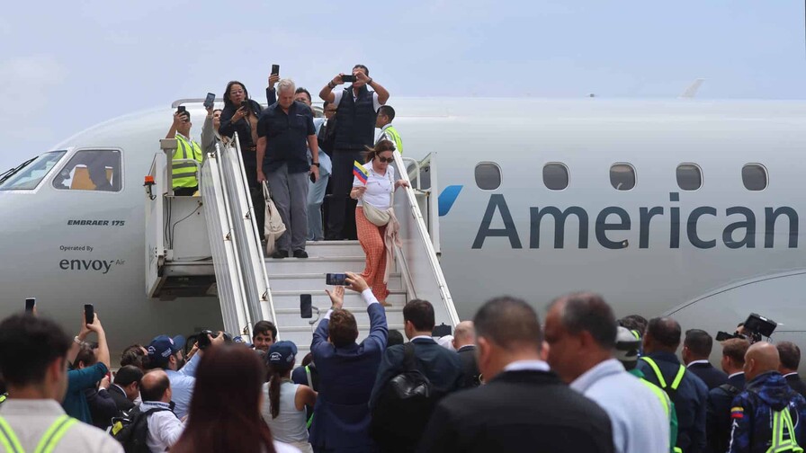 Aterriza en Venezuela primer vuelo comercial directo desde EE. UU. tras 7 a&ntilde;os sin operaci&oacute;n