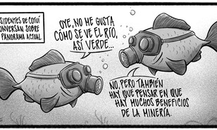 Caricatura de Noticiero Poteleche 1 mayo 2026