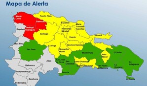 Montecristi, Valverde y Santiago Rodr&iacute;guez en alerta roja por fuertes lluvias generadas por vaguada