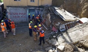 Descartan persona atrapada tras desplome de pared en sector de Santiago