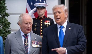Trump elogia a Carlos III como el m&aacute;s grande de los reyes al concluir visita de Estado