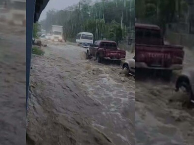 Lluvias provocan desbordamiento de ríos en Santiago Rodríguez