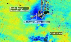 Nuevo sat&eacute;lite de la NASA revela en tiempo real el hundimiento de la Ciudad de M&eacute;xico