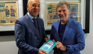 Presidente del Grupo Diario Libre recibe la visita de Sergio Roitberg