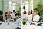 Roberto &Aacute;lvarez se re&uacute;ne con la jefa de la Oficina de Apoyo a las Naciones Unidas en Hait&iacute;
