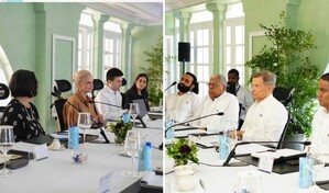 Roberto &Aacute;lvarez se re&uacute;ne con la jefa de la Oficina de Apoyo a las Naciones Unidas en Hait&iacute;