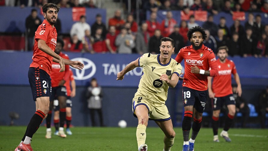 El Barcelona gana 2-1 a Osasuna y acaricia el t&iacute;tulo de Liga