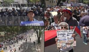 Trabajadores protestan en Caracas tras aumento salarial