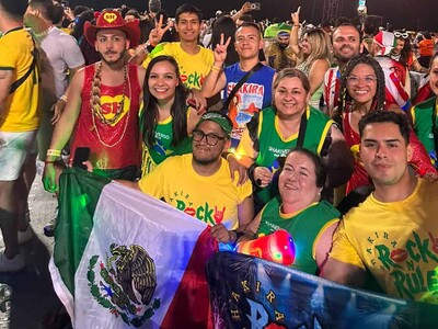 Fans de Shakira de más de 10 países asisten a concierto en Brasil