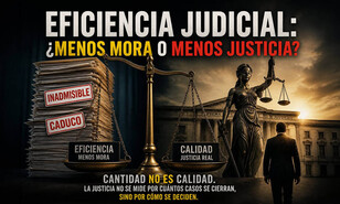 Eficiencia judicial: &iquest;menos mora o menos justicia?