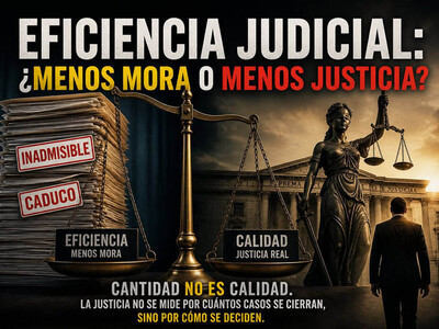 La eficiencia judicial: ¿menos mora o menos justicia?