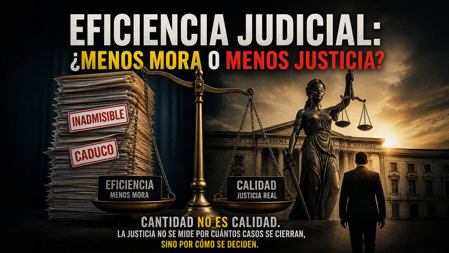 Eficiencia judicial: &iquest;menos mora o menos justicia?