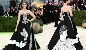 El arte y la elegancia de Anne Hathaway destacan en la Met Gala 2026
