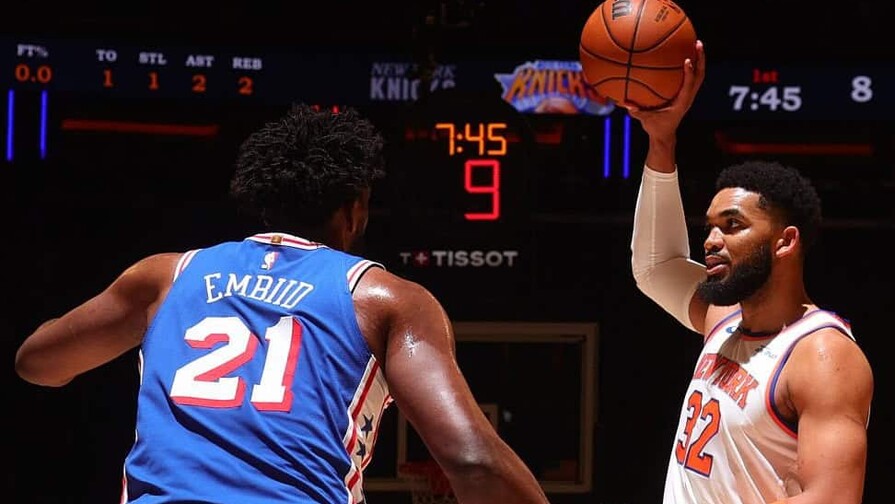 Tonws 17 puntos y Knicks arrollan a Sixers 137-98 en arranque de semifinales de conferencia de NBA
