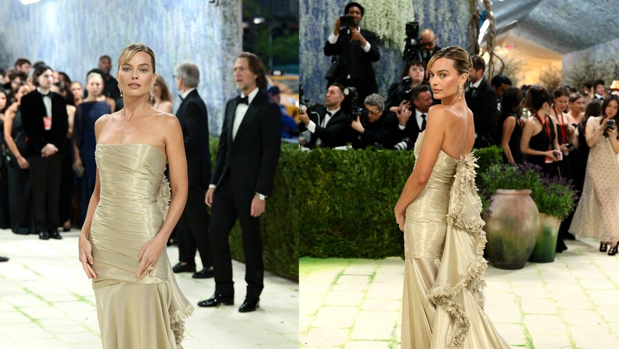 Margot Robbie viste de alta costura en su máxima expresión, en la Met Gala 2026