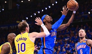 Thunder bajan de la nube a Lakers y Pistons rompen mala racha ante Cavs