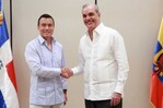 Abinader y su hom&oacute;logo de Ecuador se reunieron en privado en Rep&uacute;blica Dominicana