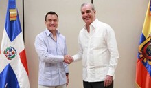 Abinader y su hom&oacute;logo de Ecuador se reunieron en privado en Rep&uacute;blica Dominicana