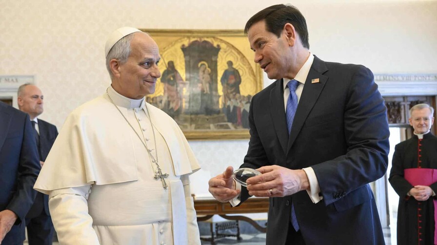 Rubio manifiesta ante Le&oacute;n XIV su compromiso por la paz y buena relaci&oacute;n con el Vaticano