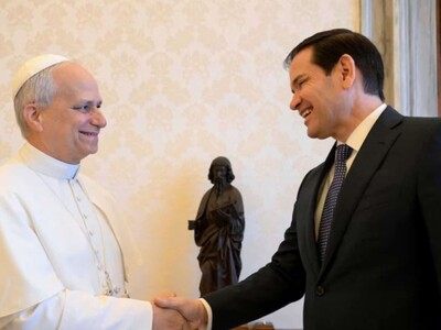 Marco Rubio busca mejorar relación con papa León XIV