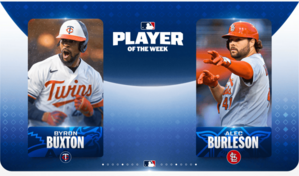 Buxton y Burleson son elegidos Jugadores de la Semana en MLB